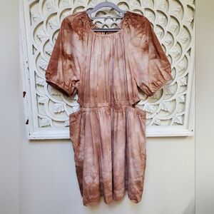 Upcycled Overdyed Old Navy Mini Dtress Tea Dyed Look Size XL